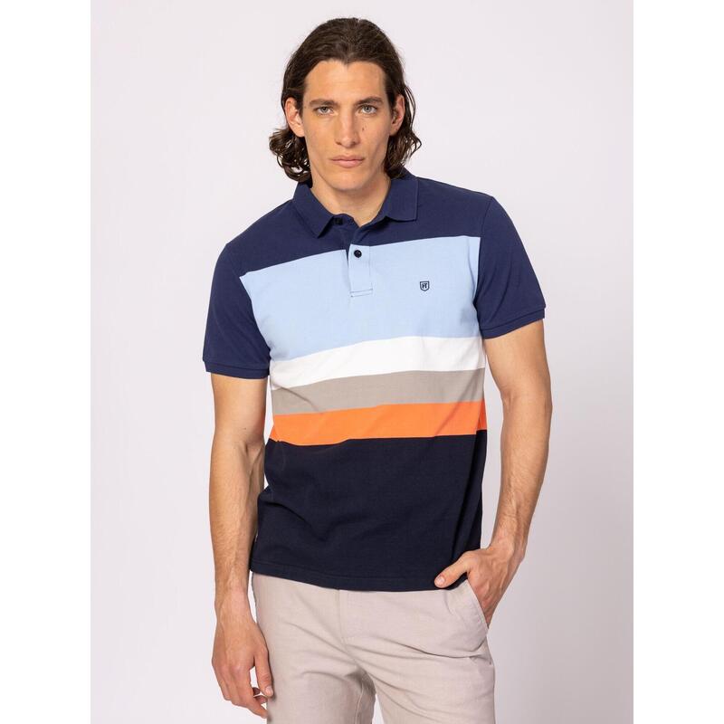Tricou cu mânecă scurtă, cu guler, pentru bărbați DOMINIC