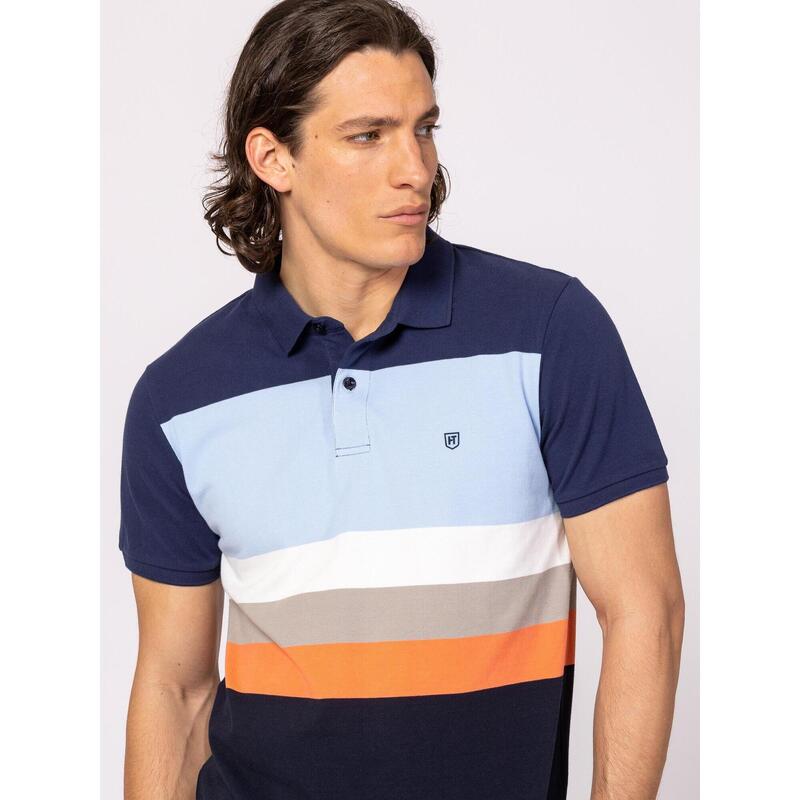 Tricou cu mânecă scurtă, cu guler, pentru bărbați DOMINIC