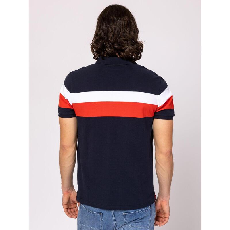 Tricou cu mânecă scurtă, cu guler, pentru bărbați DOMINIC
