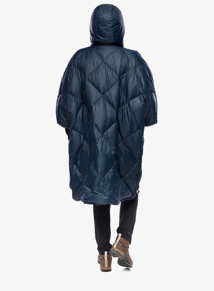 Peleryna turystyczna Therm a Rest Honcho Poncho Down - outspace blue