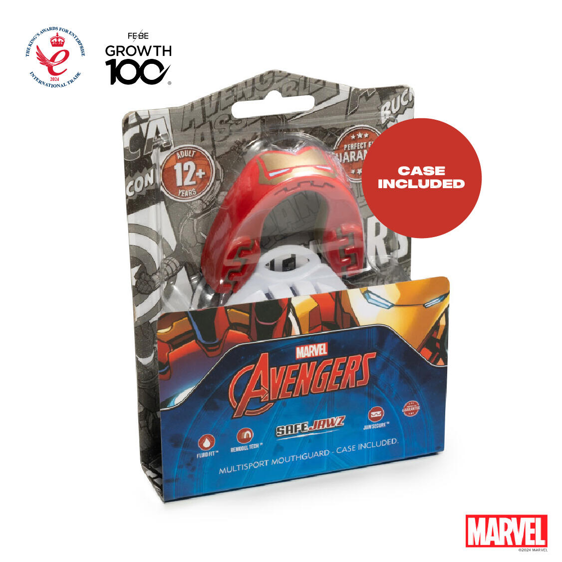 Protector Bucal Marvel Para Adultos Safejawz Iron-man 5/7