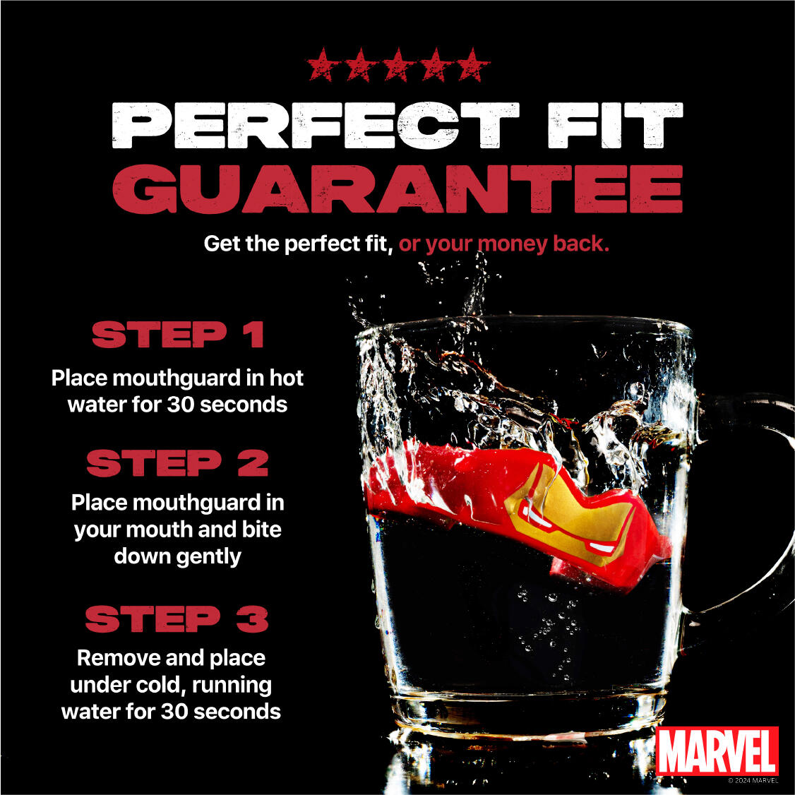 Protector Bucal Marvel Para Adultos Safejawz Iron-man 4/7