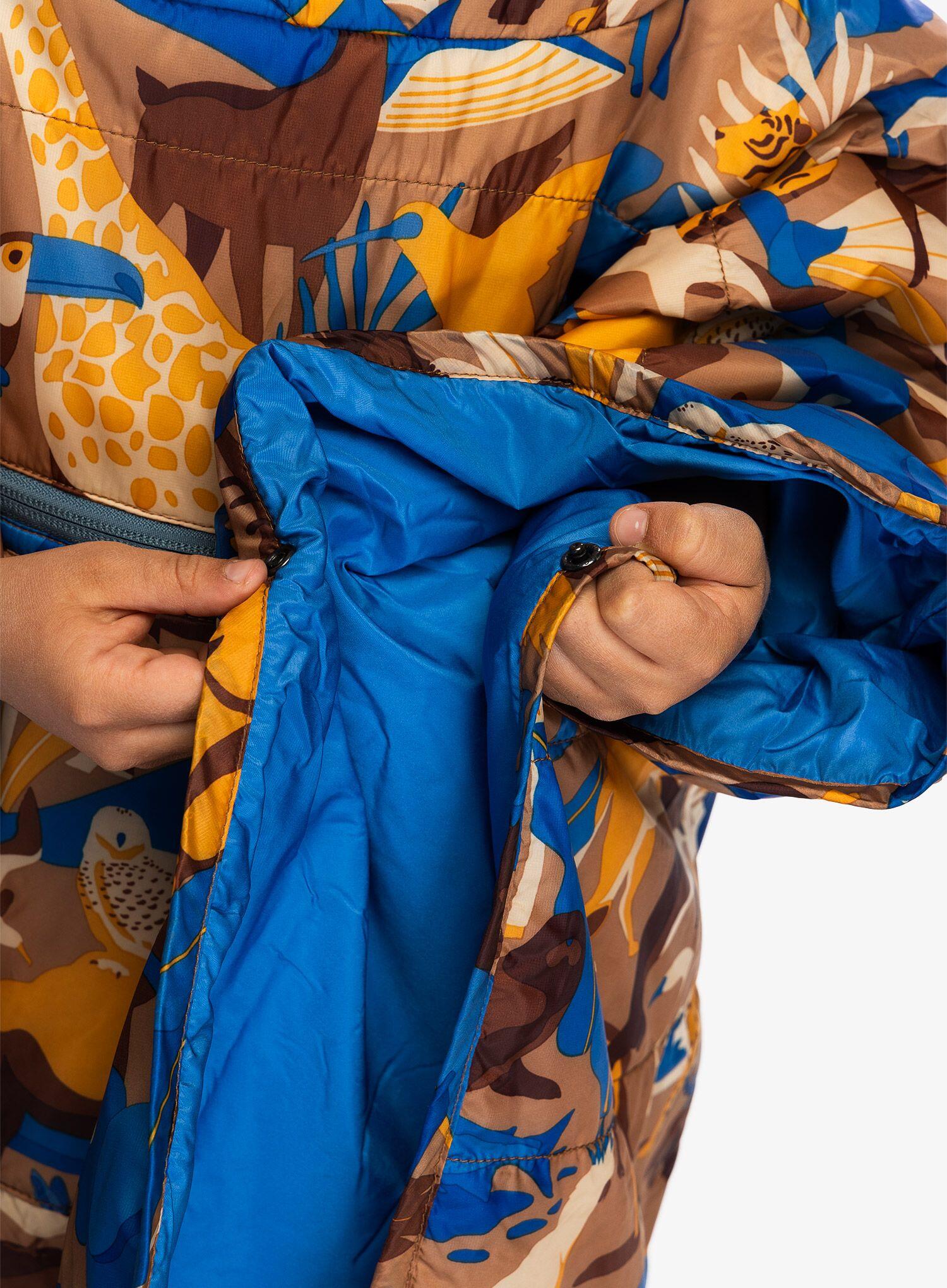 Honcho Kinder-Poncho, bedruckt, isoliert, EraLoft DWR, 2-in-1-Decke 6/7