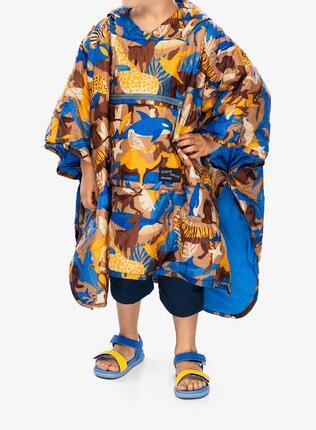 Poncho enfant Honcho imprimé animal, EraLoft, DWR, convertible couverture