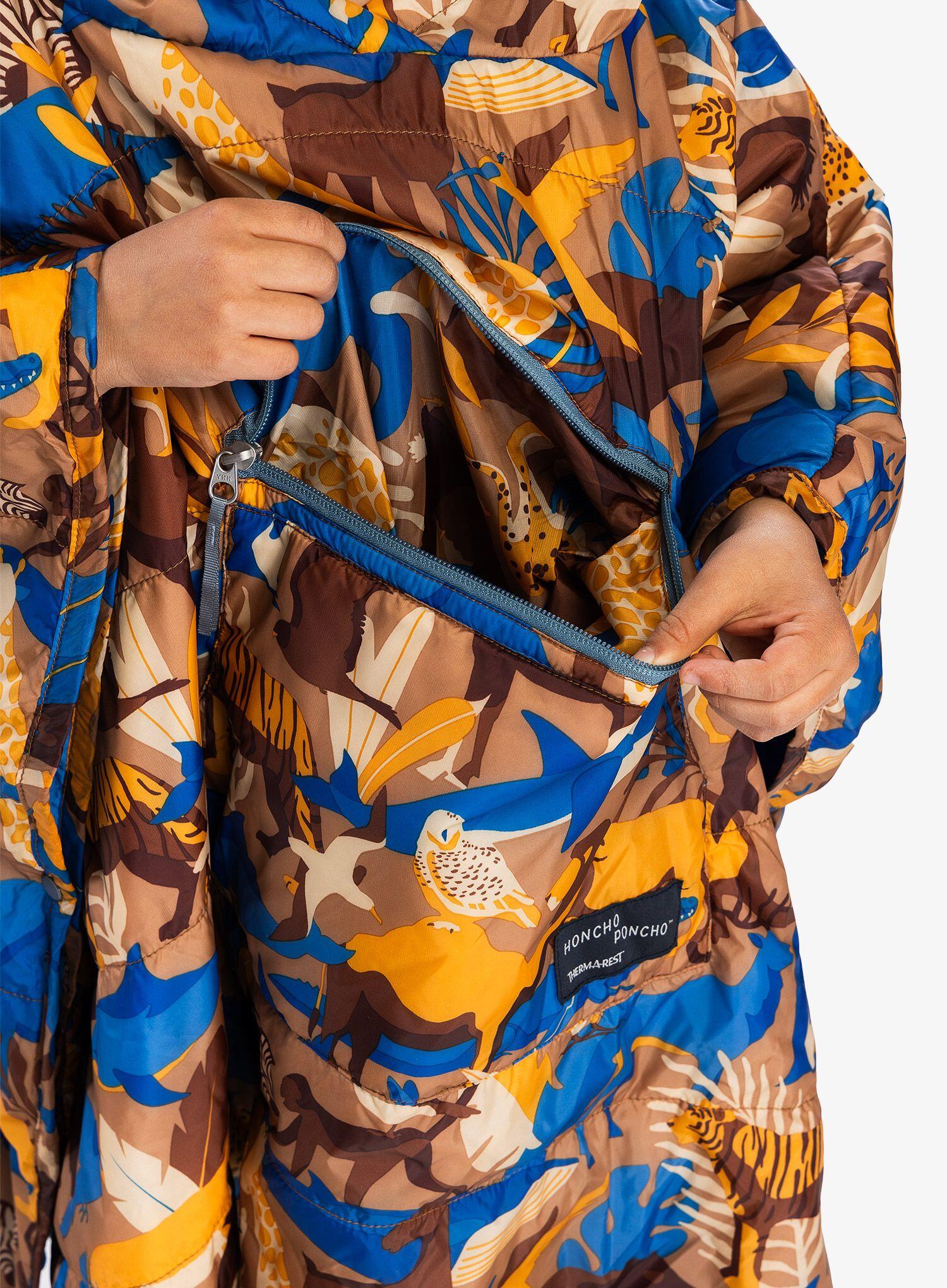Honcho Kinder-Poncho, bedruckt, isoliert, EraLoft DWR, 2-in-1-Decke 5/7