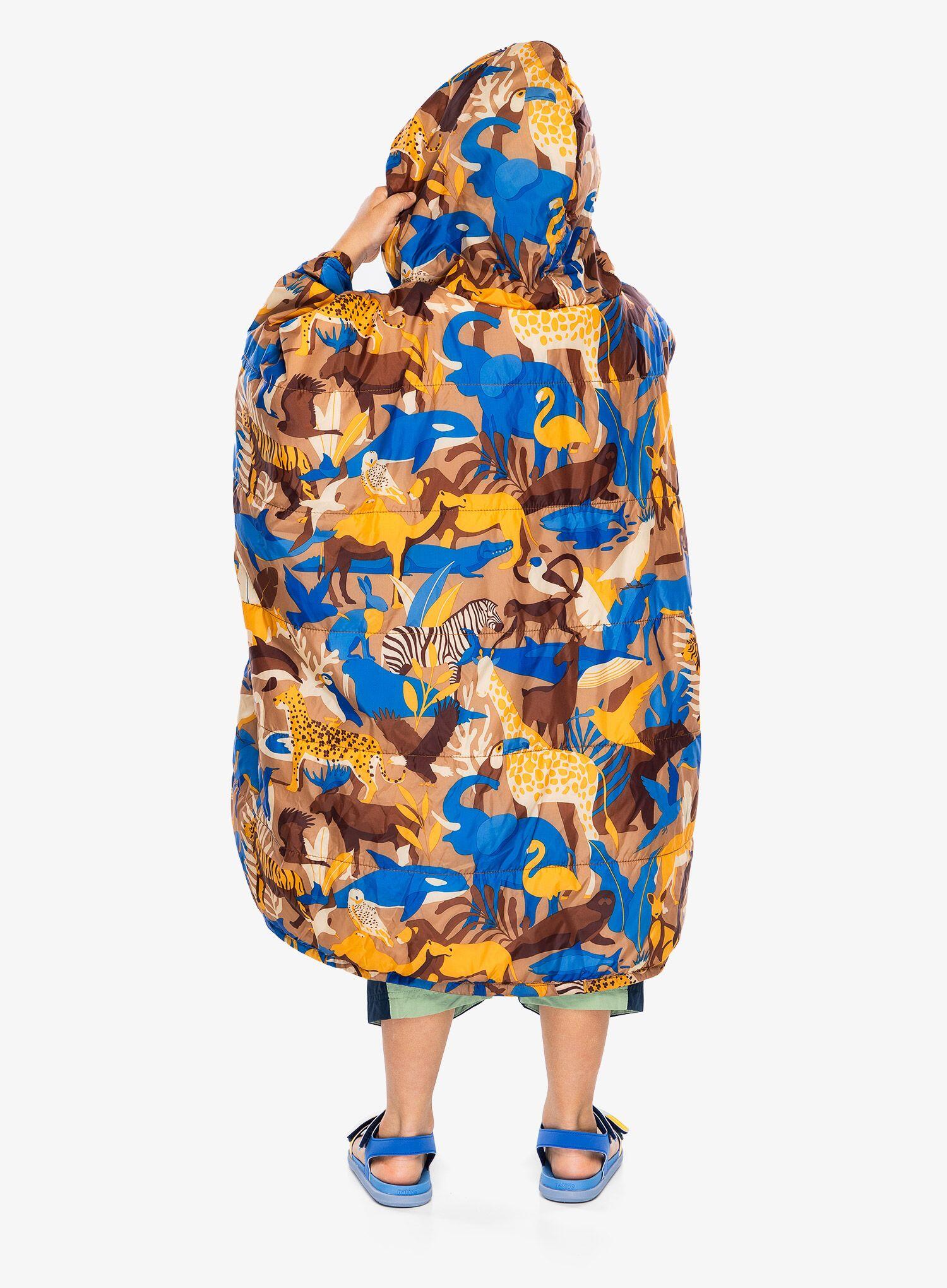 Honcho Kinder-Poncho, bedruckt, isoliert, EraLoft DWR, 2-in-1-Decke 2/7