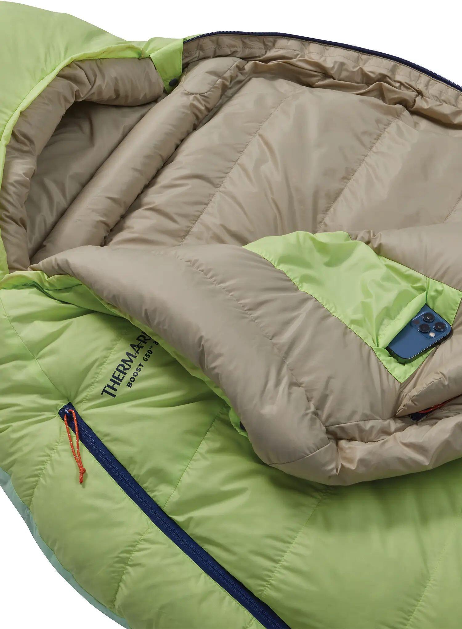Śpiwór puchowy Therm a Rest Boost 650 32F/0C Long (198 cm) - mead green 5/7