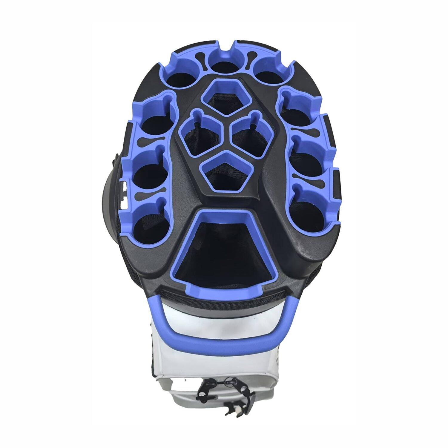 Polaris Rain Dry Waterdichte Golftas - Cartbag - Grijs Wit Blauw 3/4