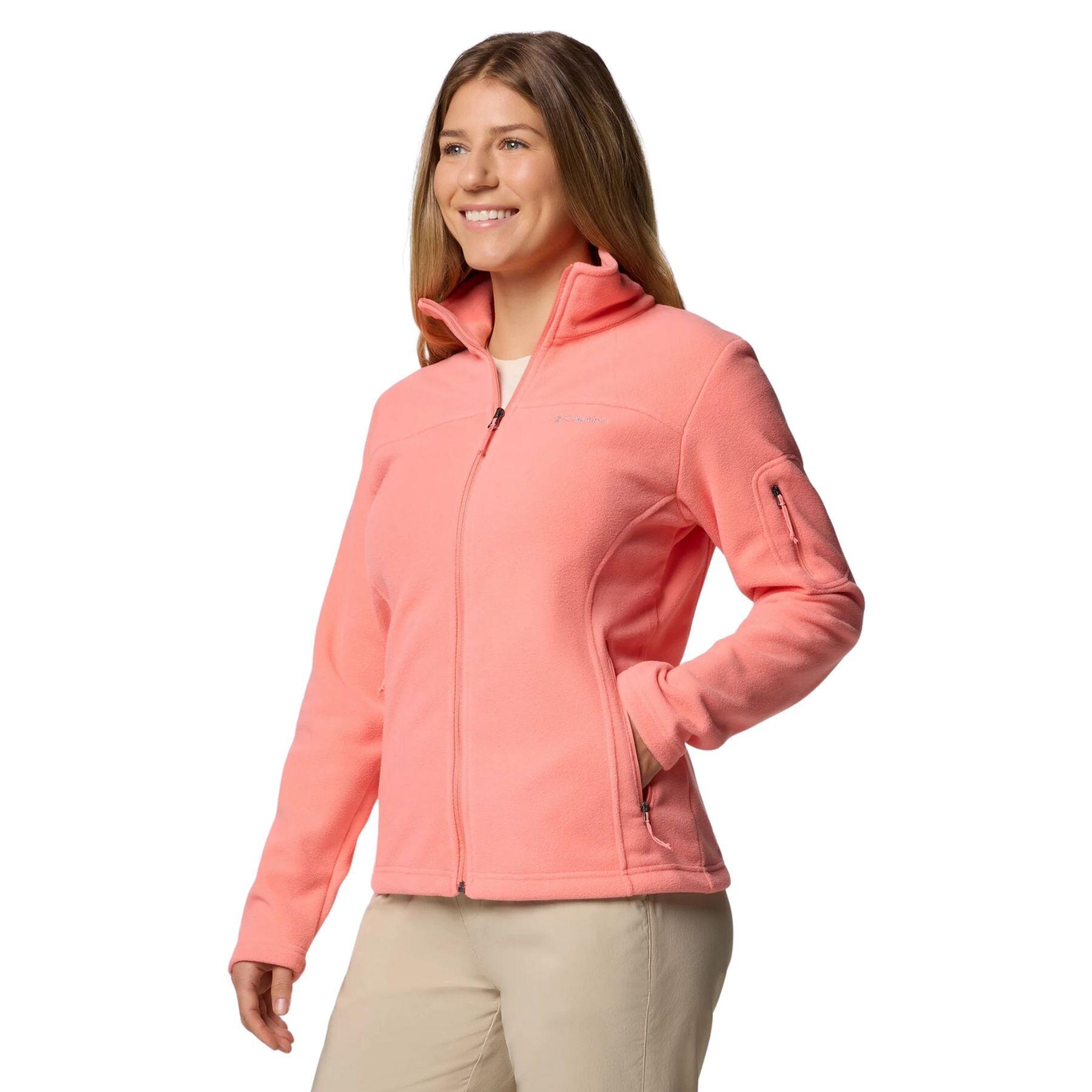 Columbia - Polaires Et Pulls Femme - Columbia Fast Trek™ Ii Jacket - Alpenglow - Pull - Rose|violet - Decathlon