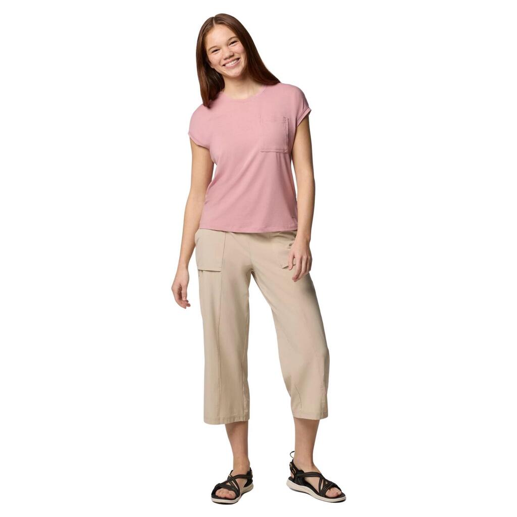 Columbia Women's Boundless Trek Pink T-Shirt
