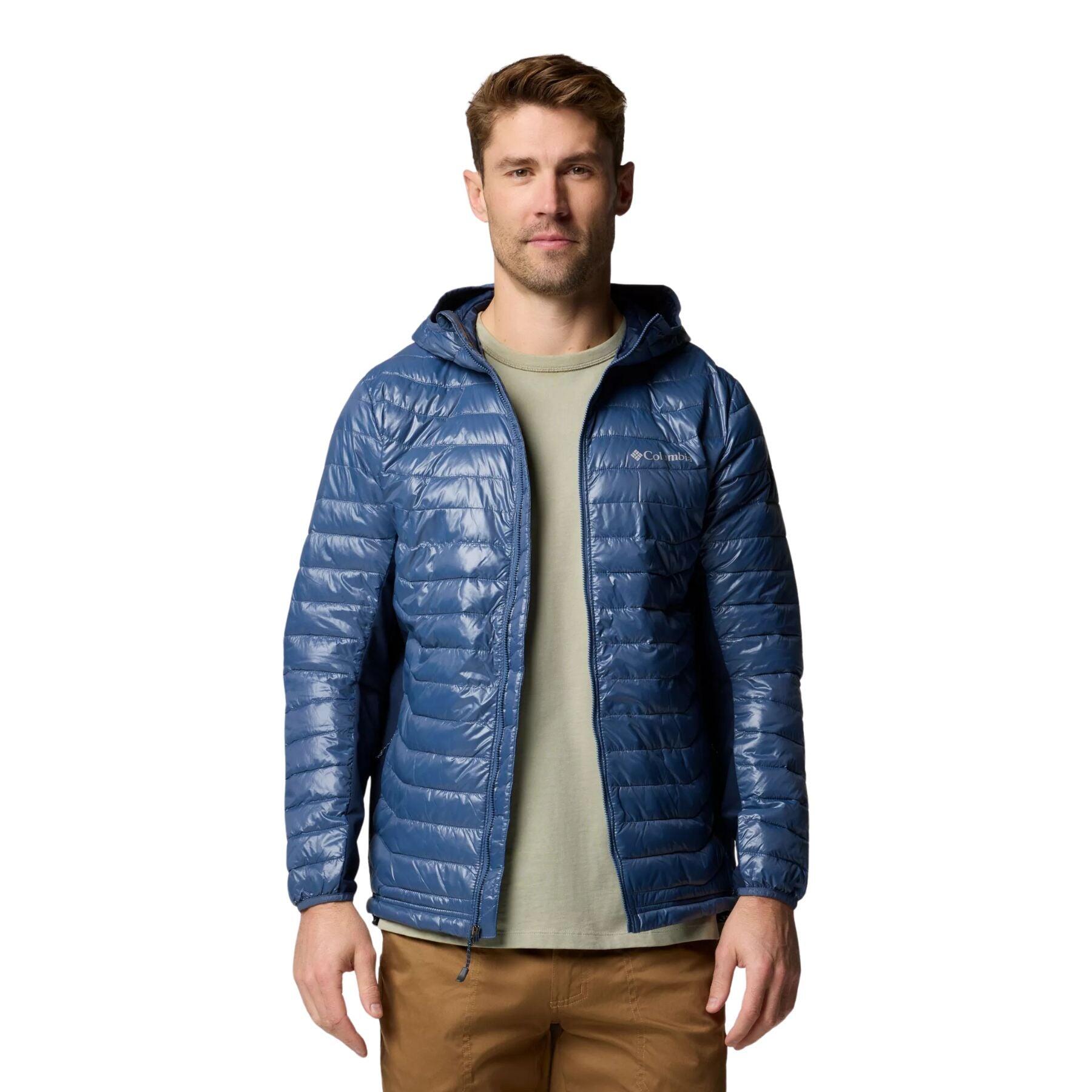 Steppjacke wärmend atmungsaktiv Herren - Powder Pass™ Hybrid Hooded Jacket 5/7