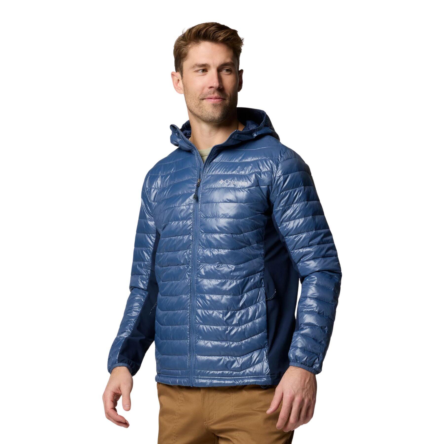 Steppjacke wärmend atmungsaktiv Herren - Powder Pass™ Hybrid Hooded Jacket 4/7