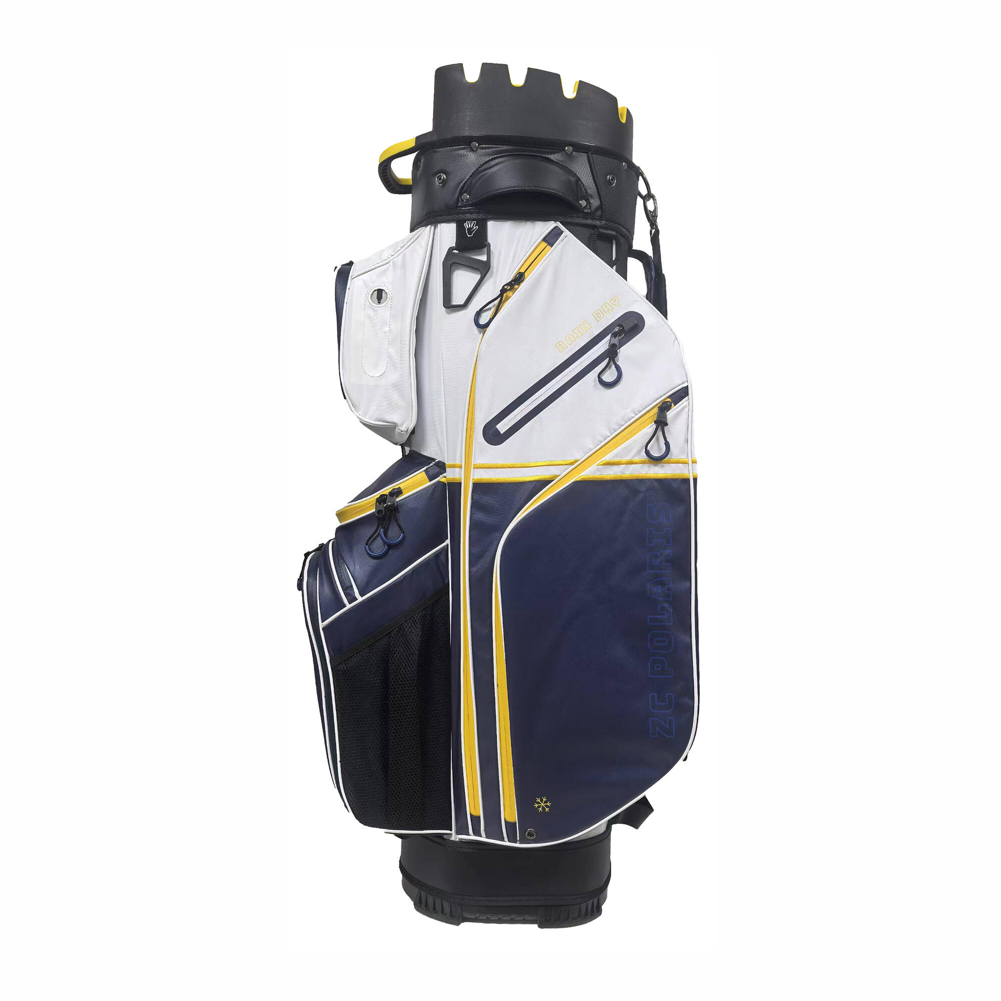 Saco de golfe impermeável polaris rain dry - saco de carrinho - branco marinho