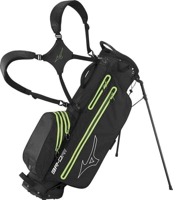 MIZUNO BR DRI Golf Bag - Stand Bag - Preto Limão