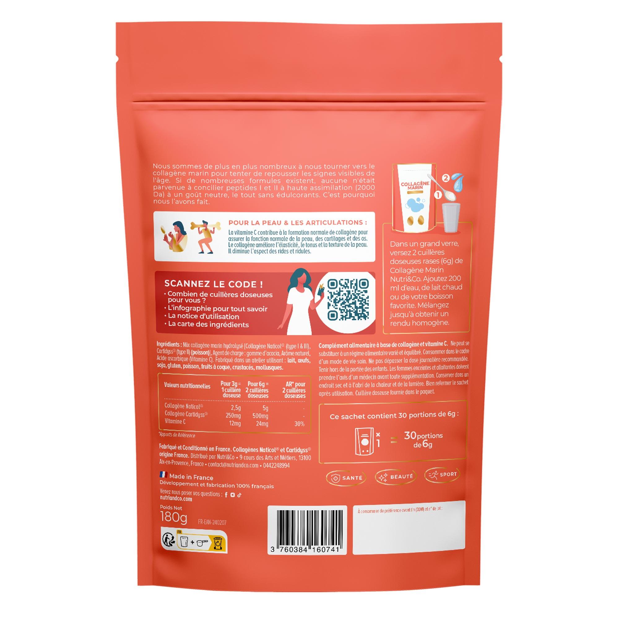 Collagène Marin - Santé et Prévention Articulaire - Sans Saveur - 180g 2/3
