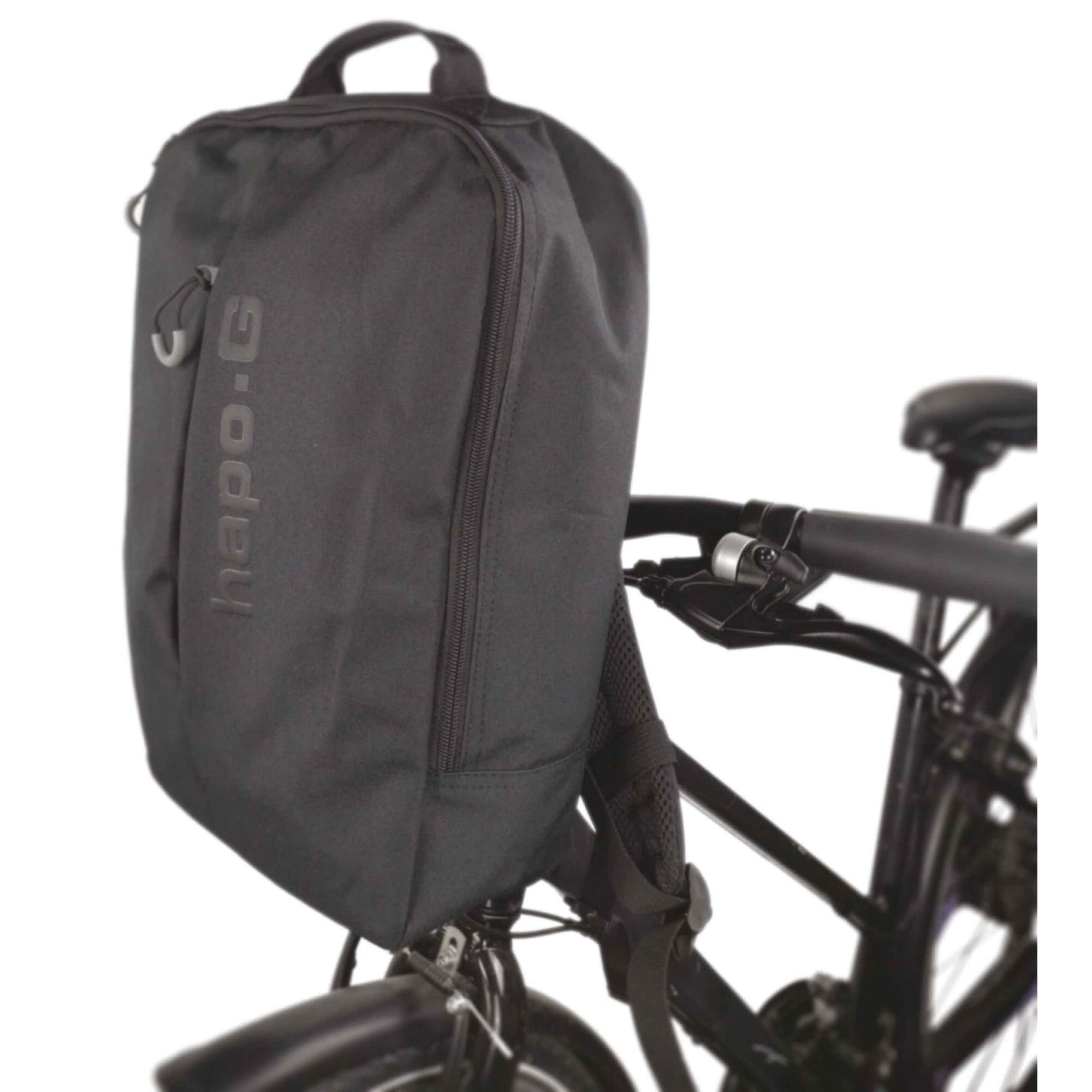 Hapo-g - Sac À Dos Vélo 9l Fixation Guidon Dmts Hapo-g Compatible Ebike - Sac À Dos - Noir - Taille Unique - Decathlon