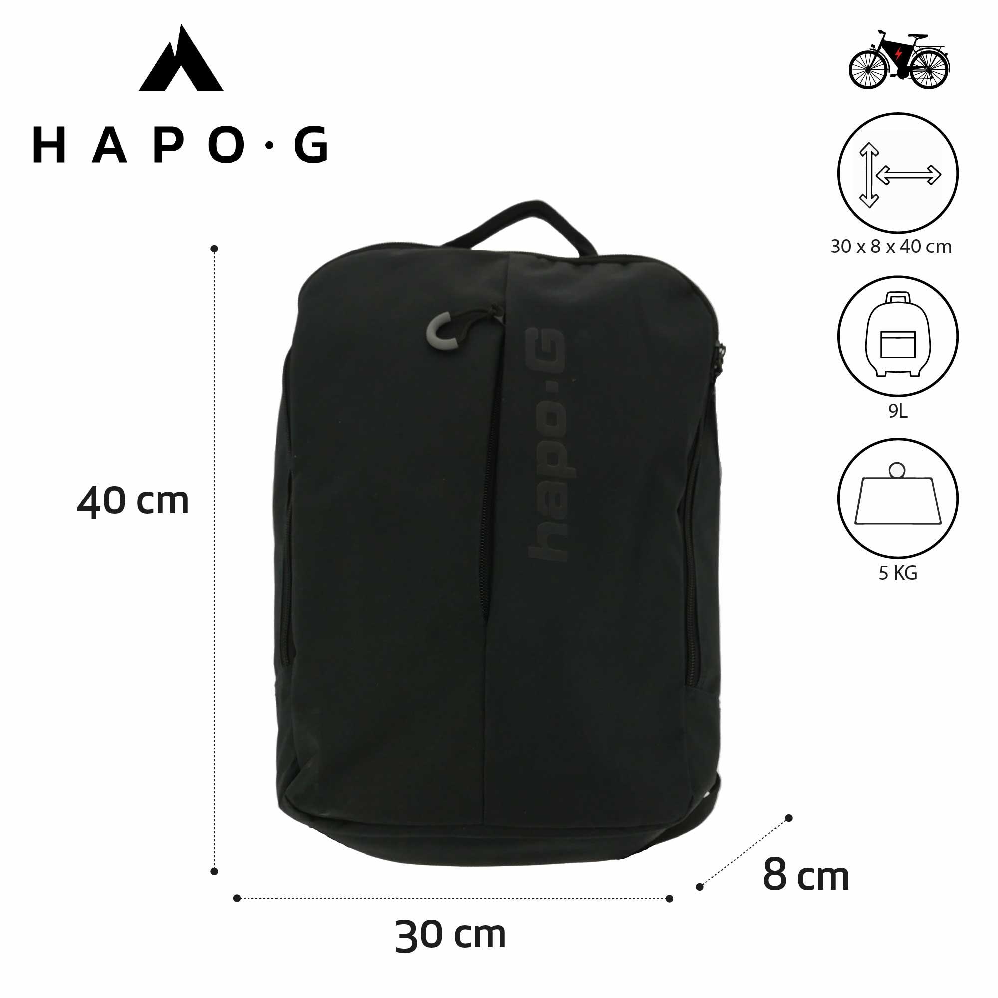 9L Fiets Rugzak Stuurbevestiging DMTS HAPO-G Compatibel met E-bike 2/5