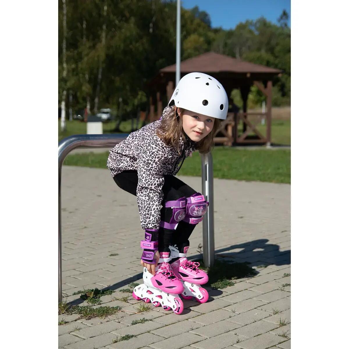 Kinder Inlineskates atmungsaktiv - Enero 3 Skate, pink 4/7