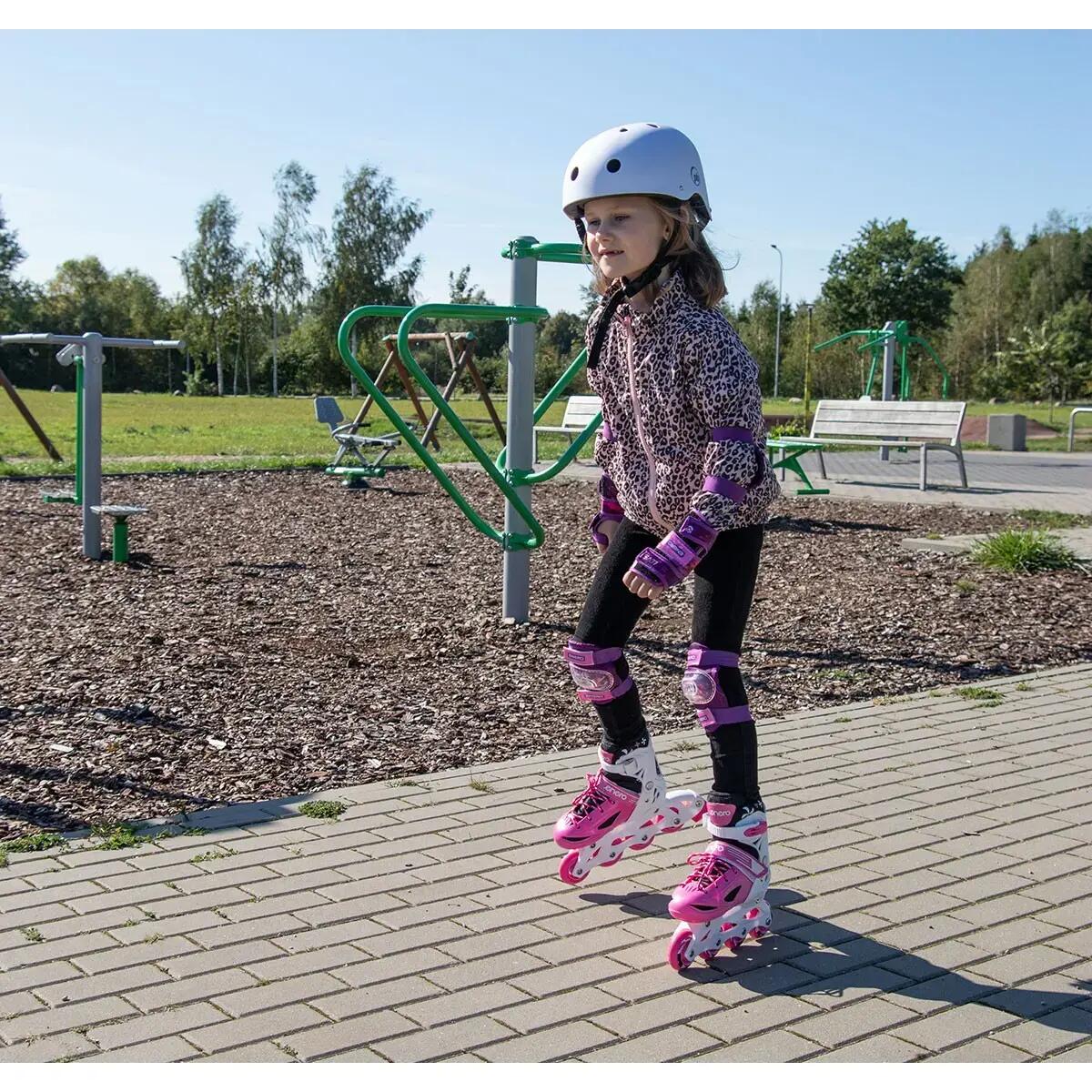 Kinder Inlineskates atmungsaktiv - Enero 3 Skate, pink 3/7