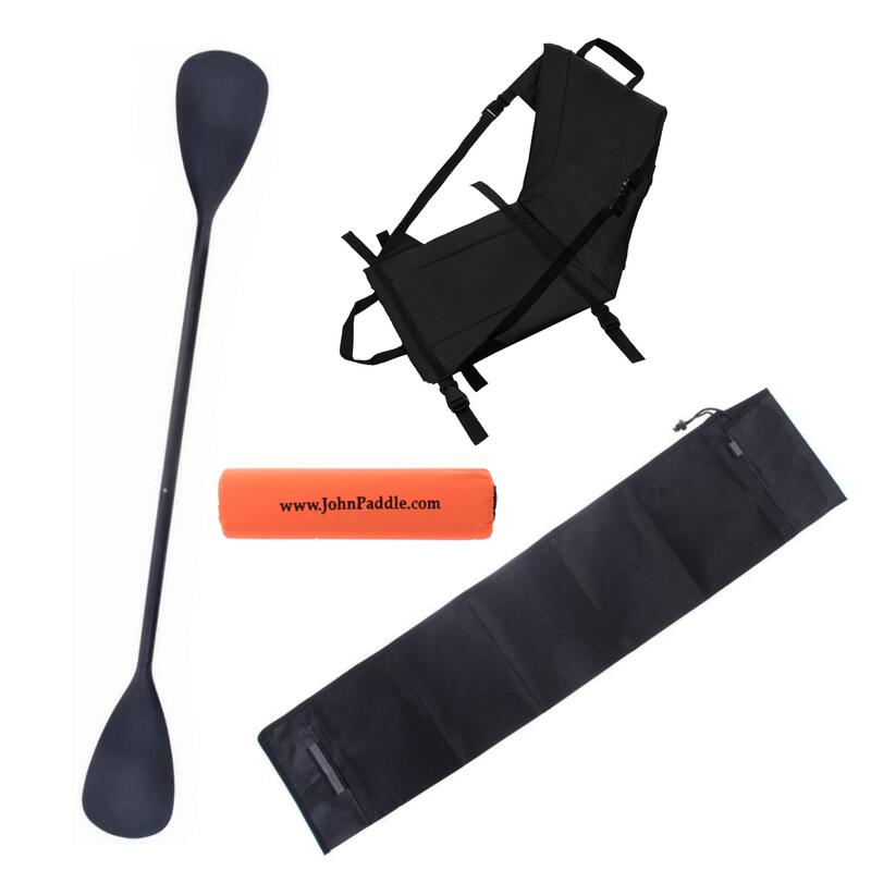 Zestaw 225cm + Siedzisko Kajakowe John Paddle  + pokrowiec + odbijacz