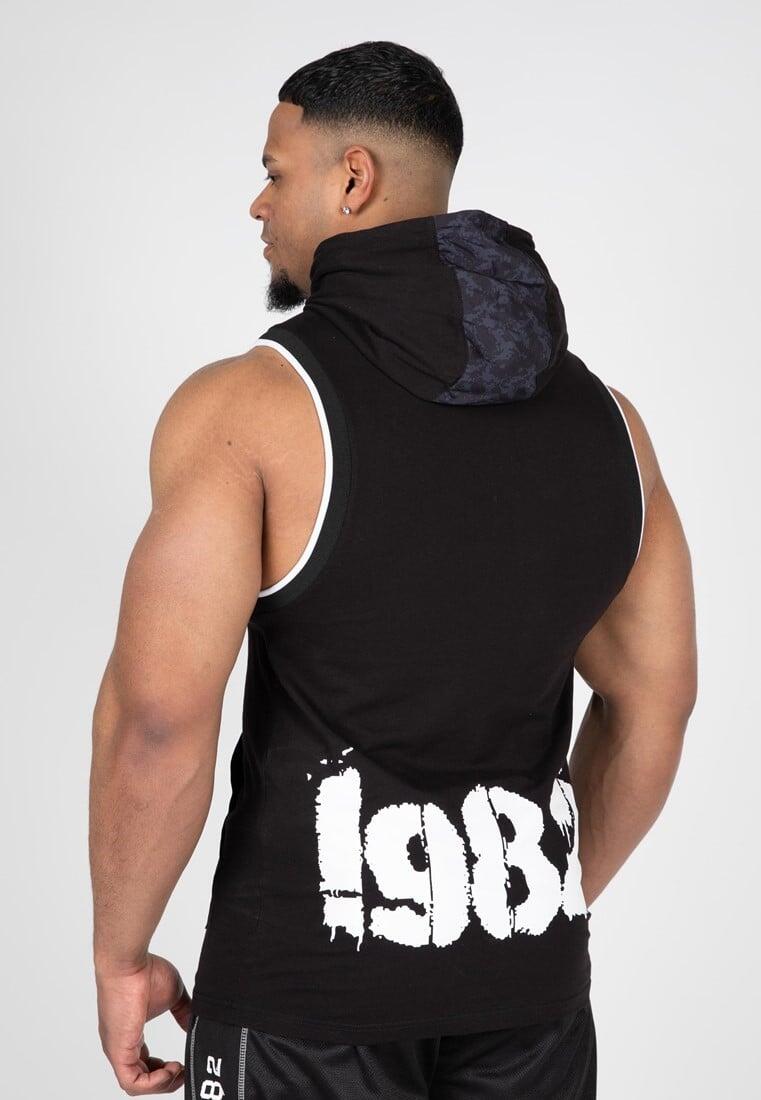 Loretto Hooded Tank Top - Zwart 2/7