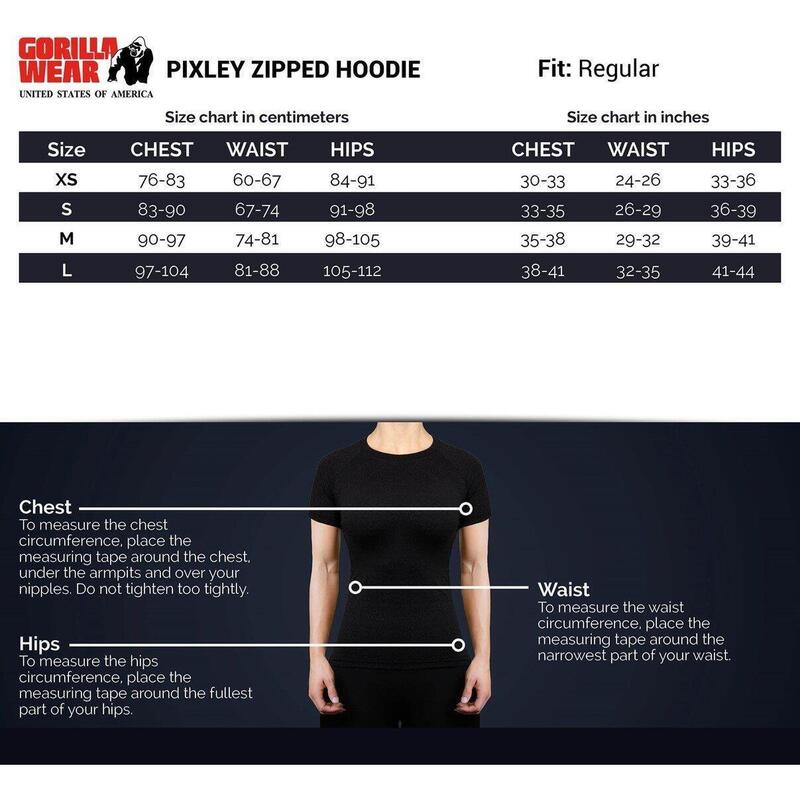 Pixley Bluza z kapturem zapinana na suwak - Szary