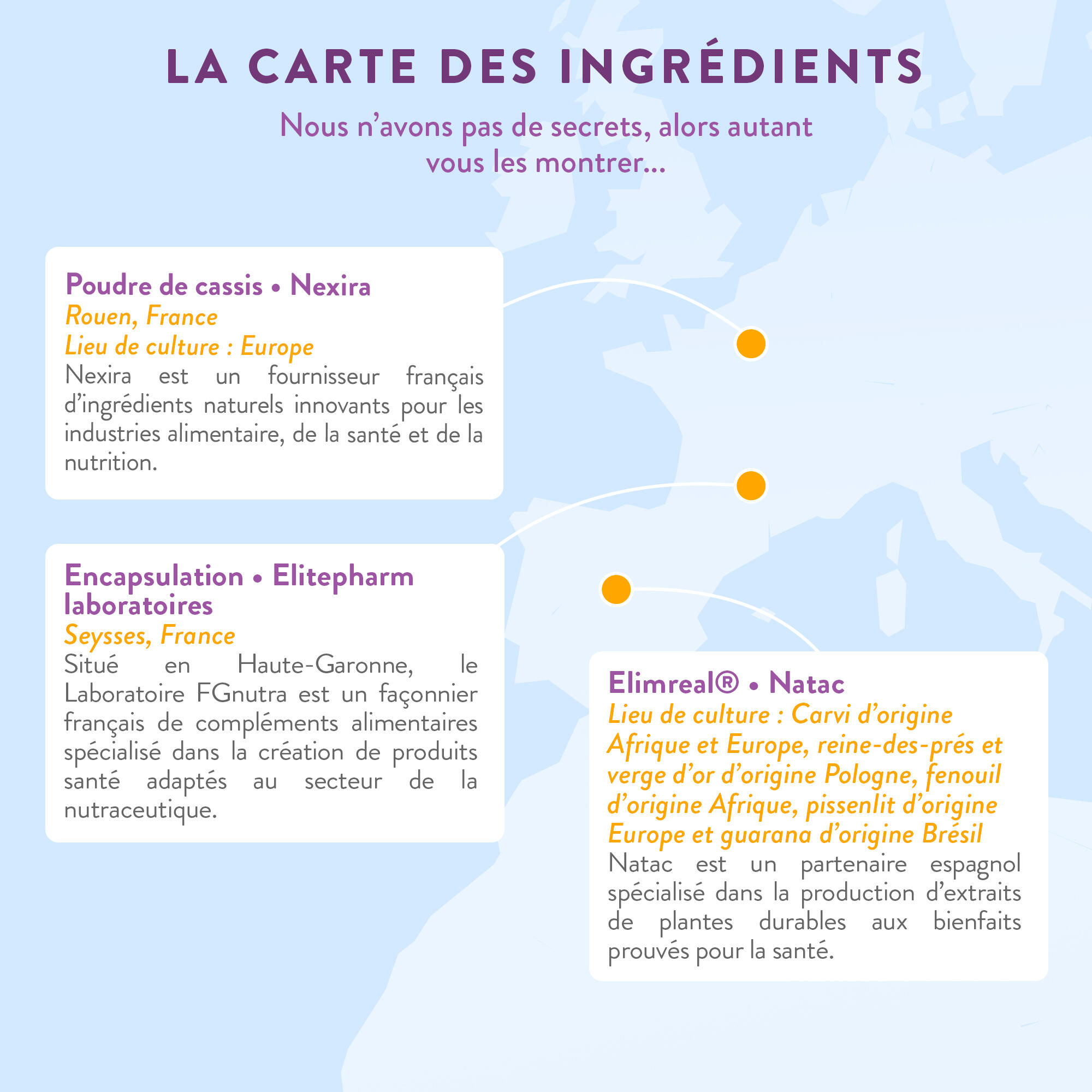 Draineur goût Fruits Rouges - 100g 3/4