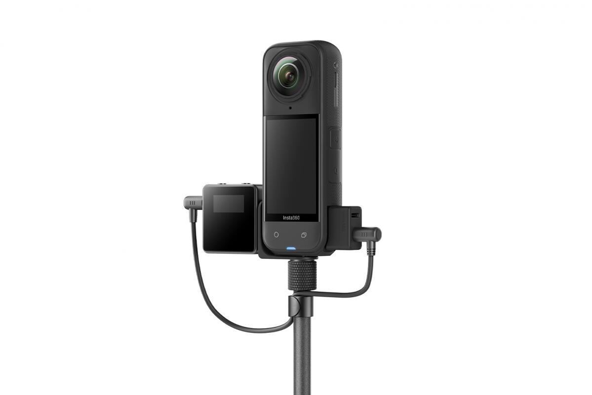 Insta360 X5 cold shoe pro mikrofon Rode Wireless Go 2/3