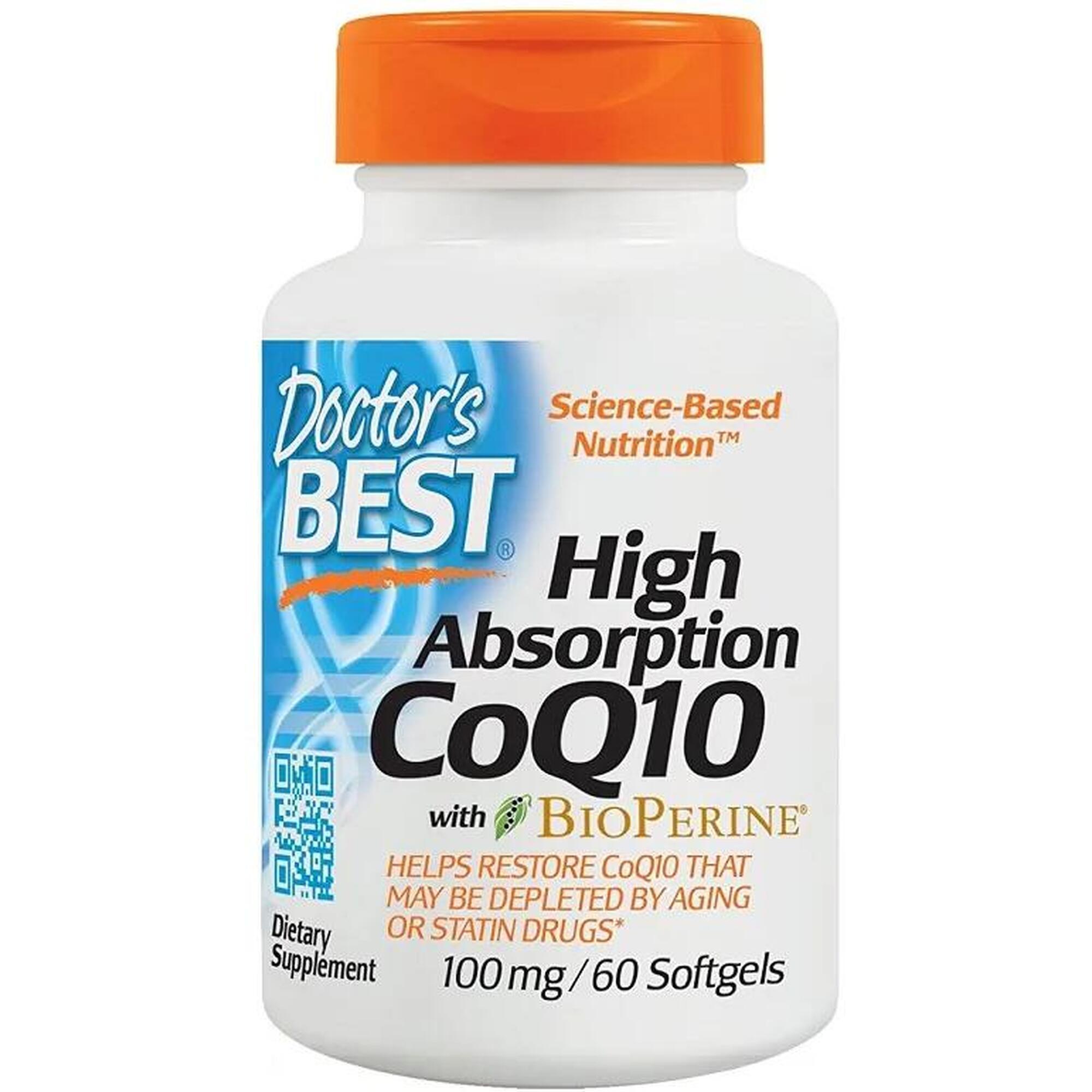 Koenzym Q10 z Bioperyną 100 mg Doctor's Best 60 kapsułek miękkich