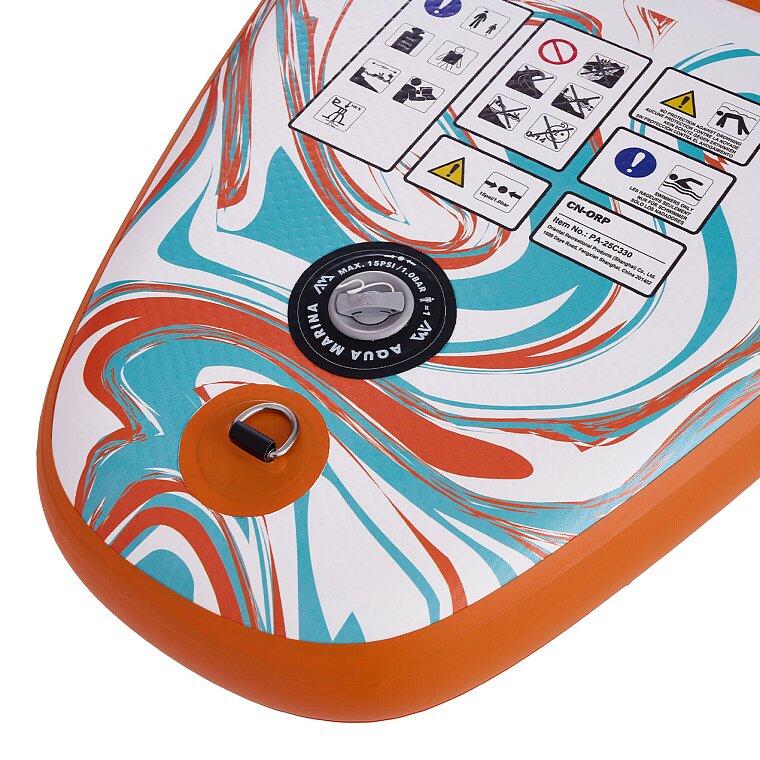 Deska SUP touringowa uniseks Aqua Marina Pure Air 12'0 Coast Orange 4/6