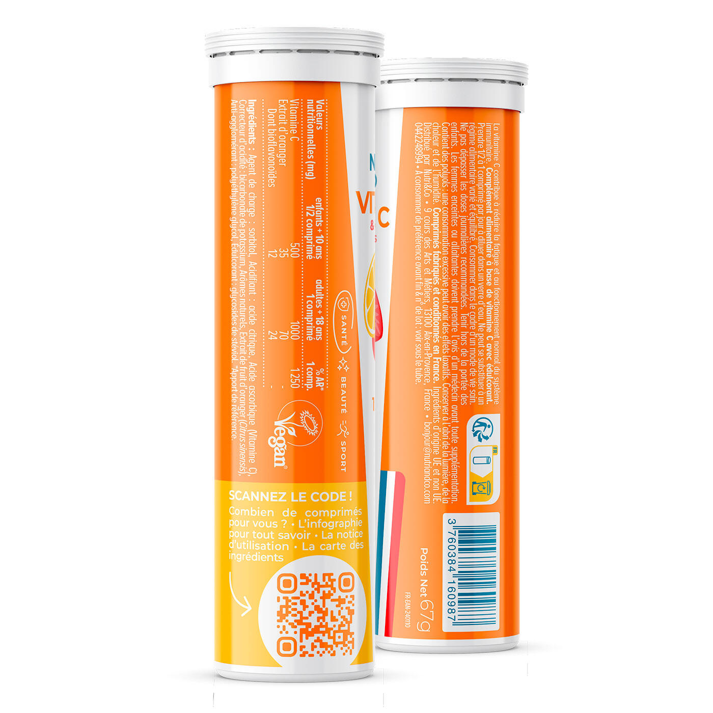 Lot de 3 Vitamine C - 3 x 15 comprimés 2/5