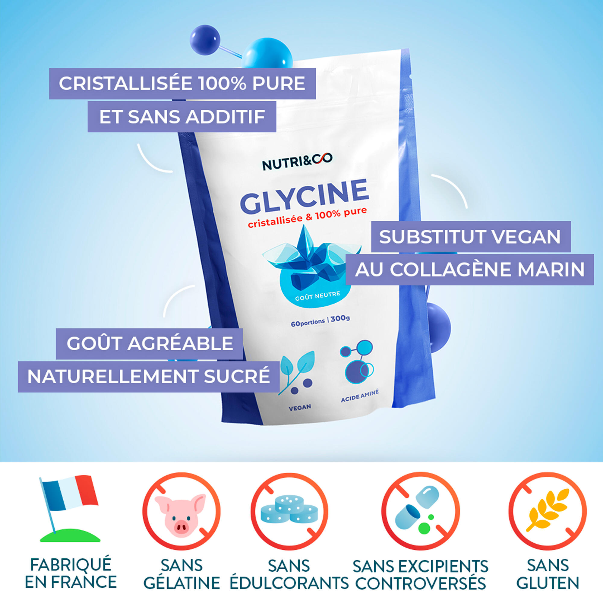 Glycine Cristallisée - 300g 3/4