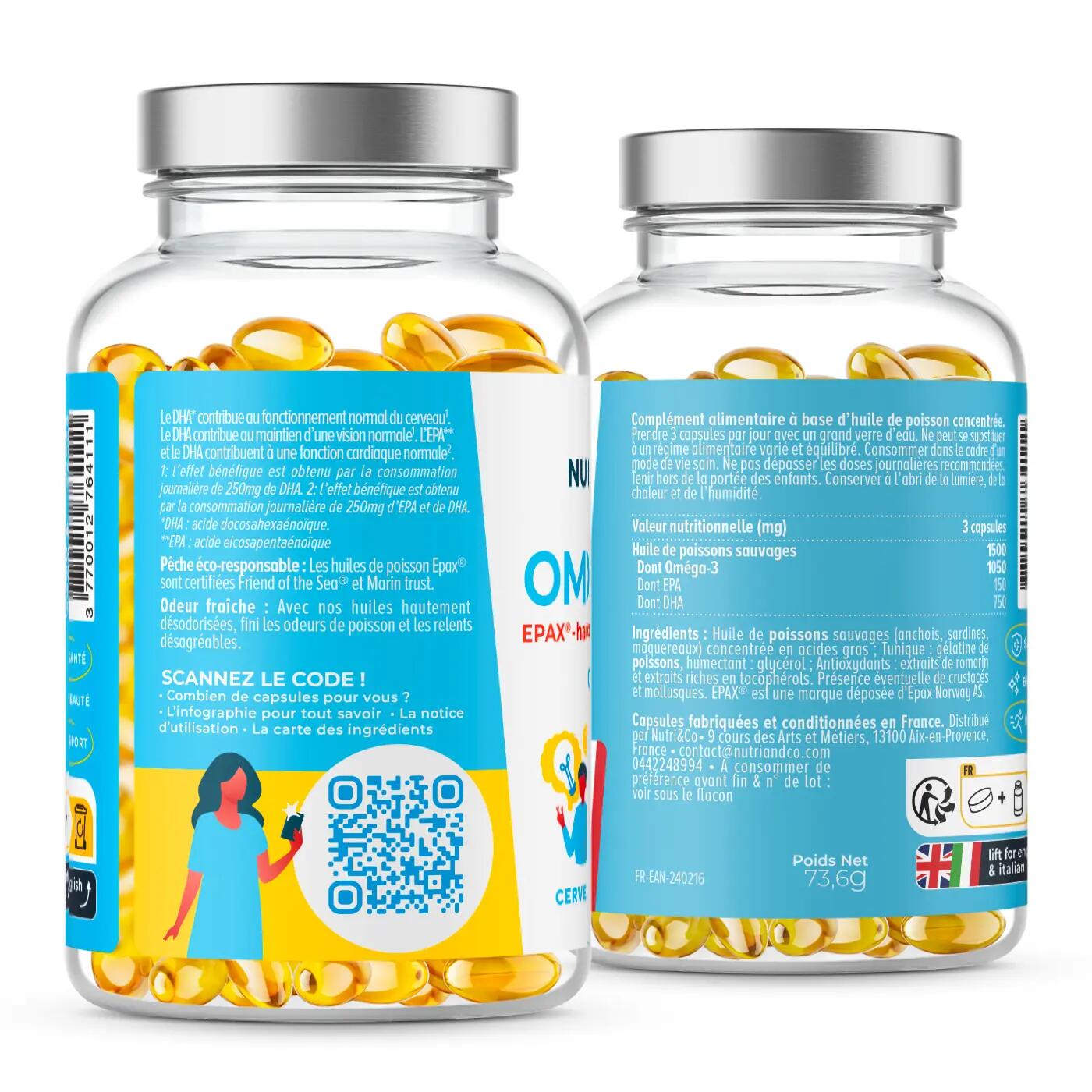 120 capsules omega 3 wilde visolie Nutri&Co 2/7