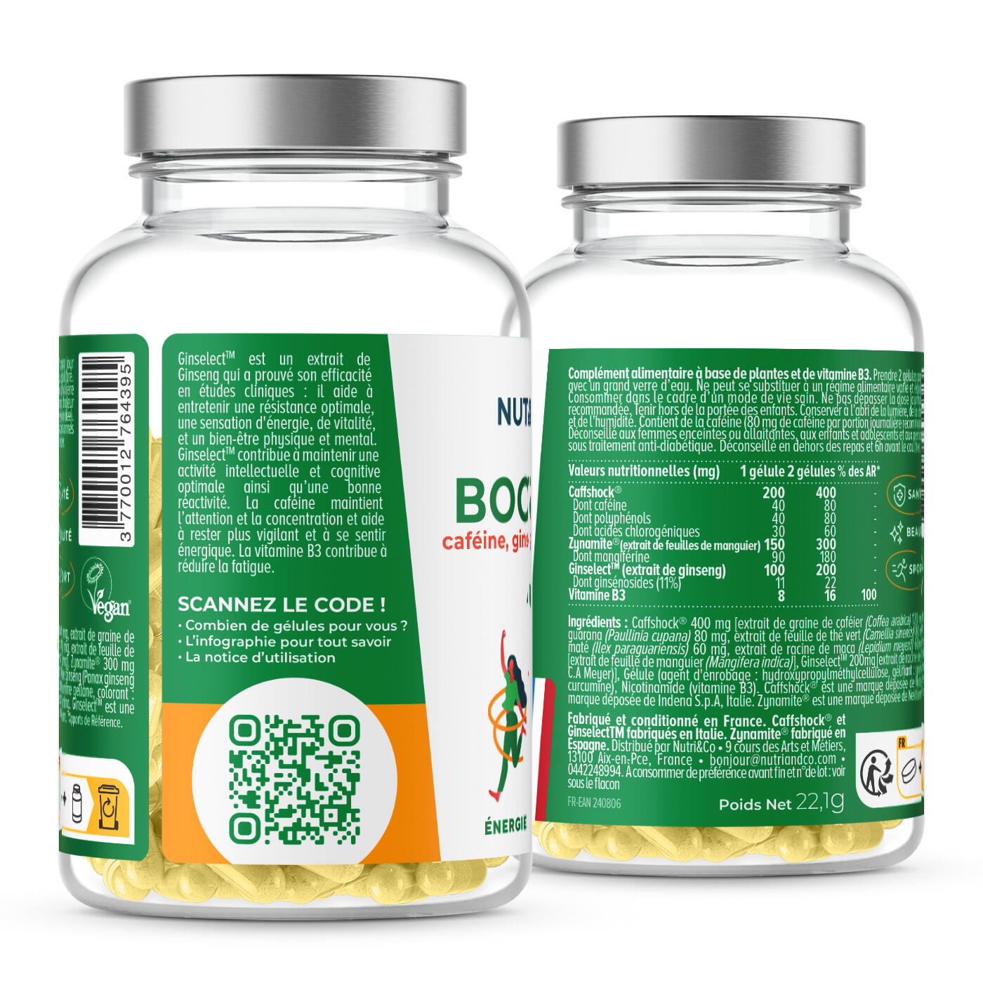Le Booster - Complexe Energie, Performance & Endurance - 40 Gélules 2/5