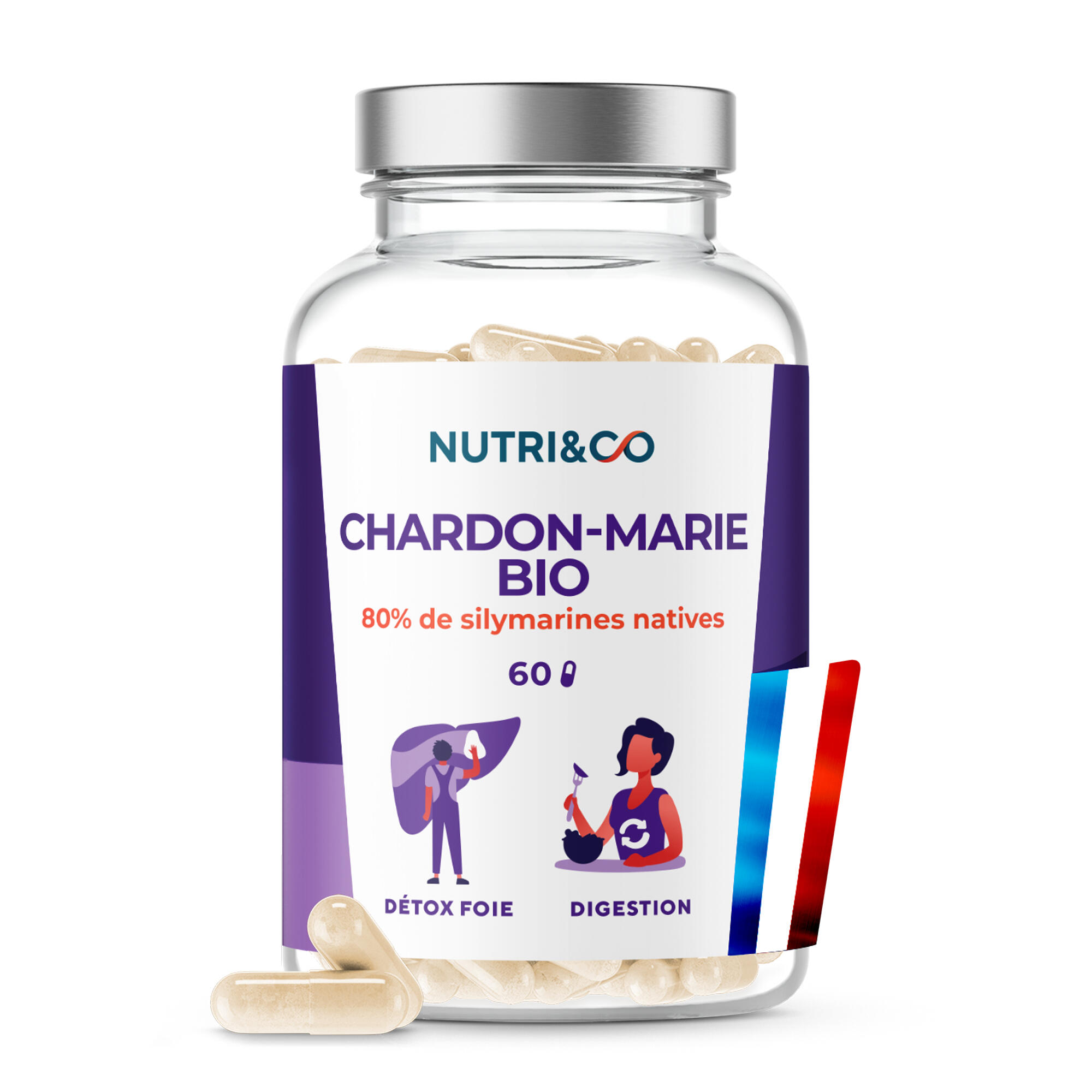 Le Détox - Chardon-marie + Artichaut - Détox Foie & Drainage - 60 gélules 1/5