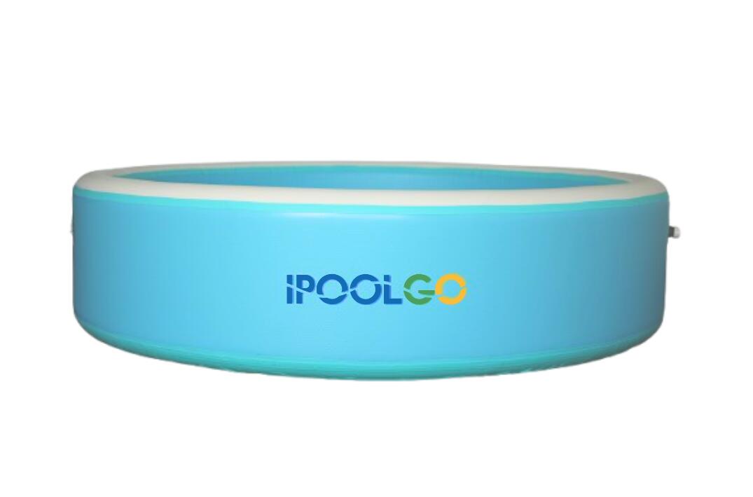 IPOOLGO Piscina rotonda IPOOLGO 200x50 con pompa manuale ad alta pressione
