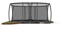 Trampoline + Filet de sécurité XL BERG Ultim Pro Bouncer Flatground 500x300