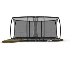 Trampoline + Filet de sécurité XL BERG Ultim Pro Bouncer Flatground 500x300