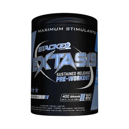 Stacker2 Extasis (20 serv) Fruit Punch - Pre-Workout - Pre-Workout Booster