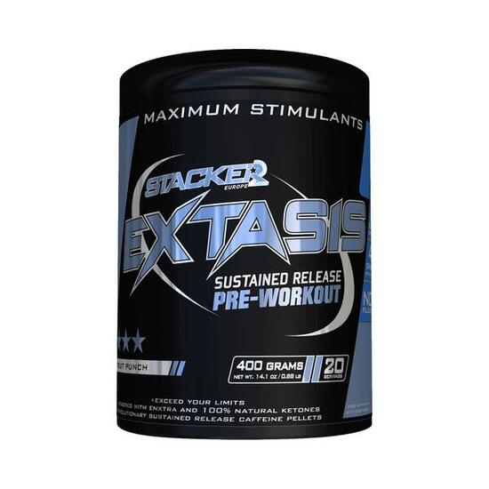 Stacker2 Extasis (20 serv) Fruit Punch - Pre-Workout - Pre-Workout Booster