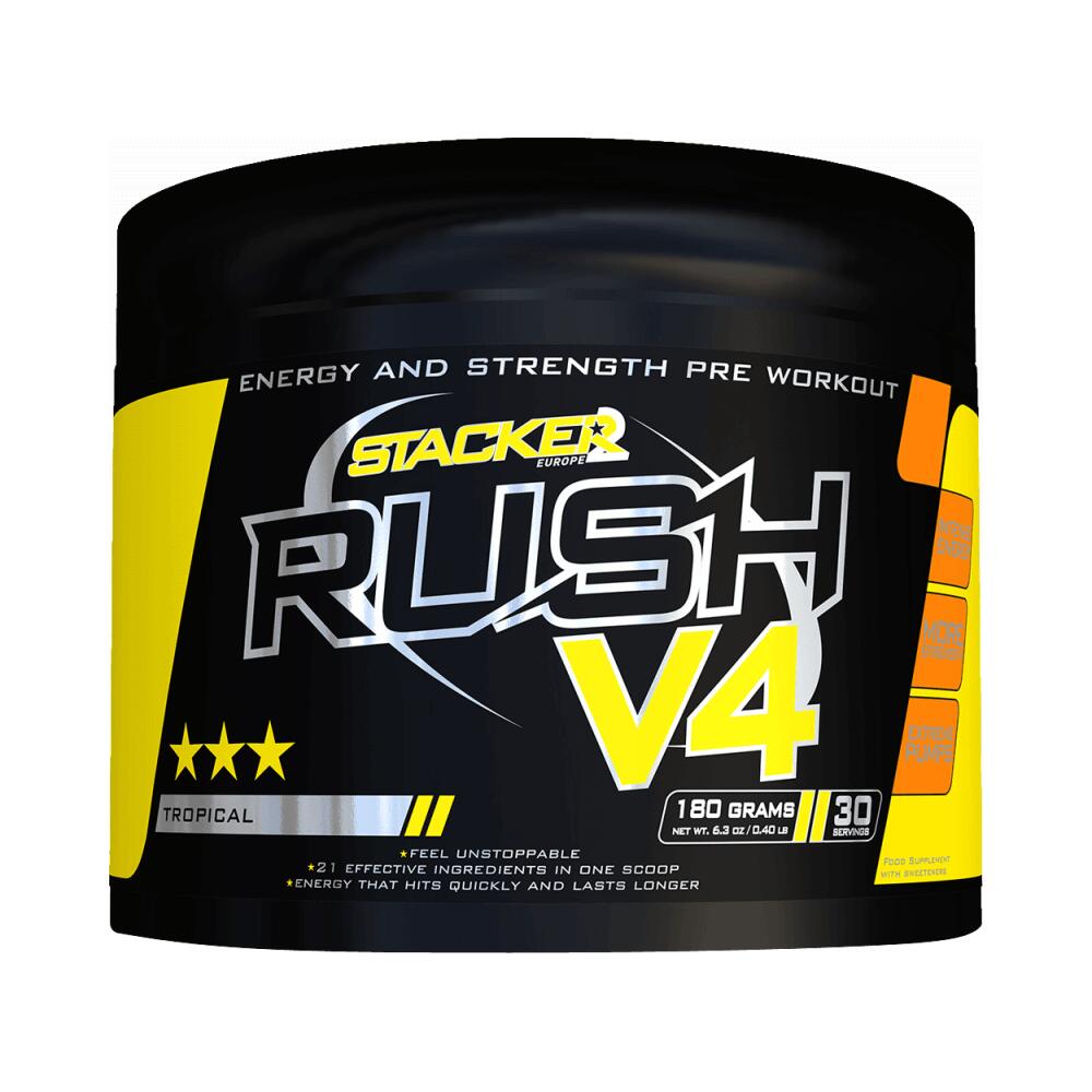 STACKER2 Stacker2 Rush V4  (30 serv) Tropical - Pre-Workout - Pre-Workout Booster