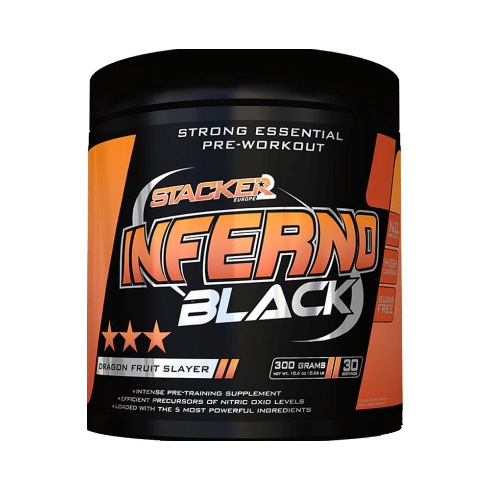 STACKER2 Stacker2 Inferno Black (30 serv) Dragon Fruit Slayer - Pre-Workout