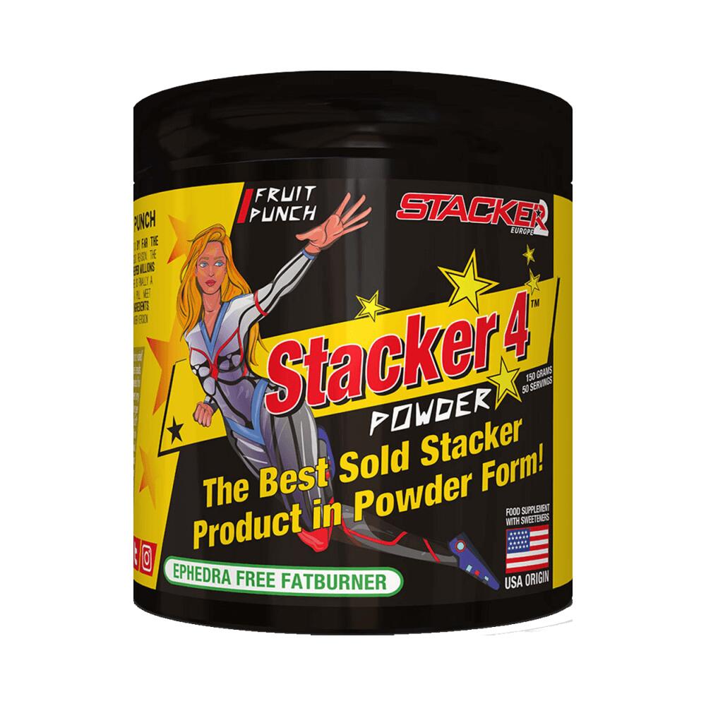 STACKER2 Stacker2 Stacker 4 Powder (50 serv) Fruit Punch - Dieta e gestione del peso