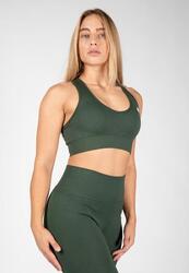 Neiro Sans couture Soutien-gorge de sport - armée verte