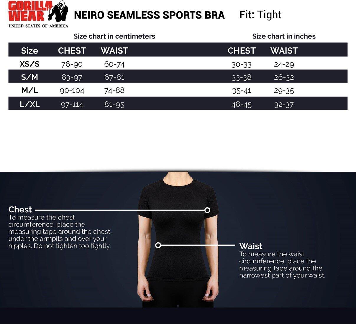 Neiro Sin costura Sujetador deportivo - Negro 4/5