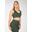 Neiro Sans couture Soutien-gorge de sport - armée verte