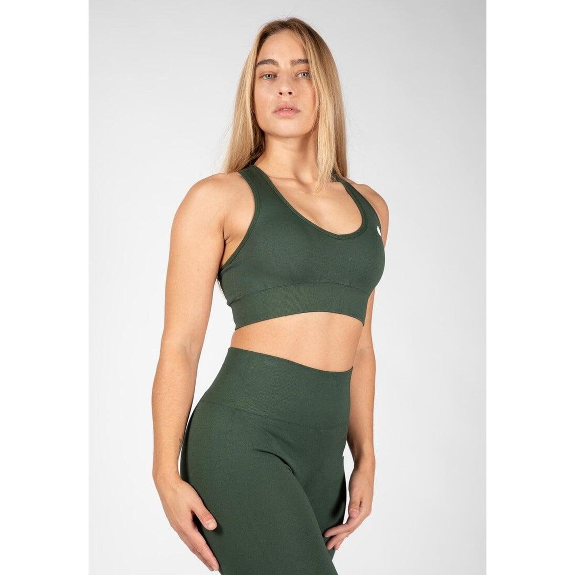 Gorilla Wear - Neiro Sans Couture Soutien-gorge De Sport - Armée Verte - Brassière - Vert - 42 M/l - Decathlon