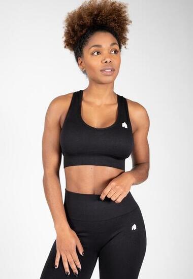 Neiro Sans couture Soutien-gorge de sport - Noir