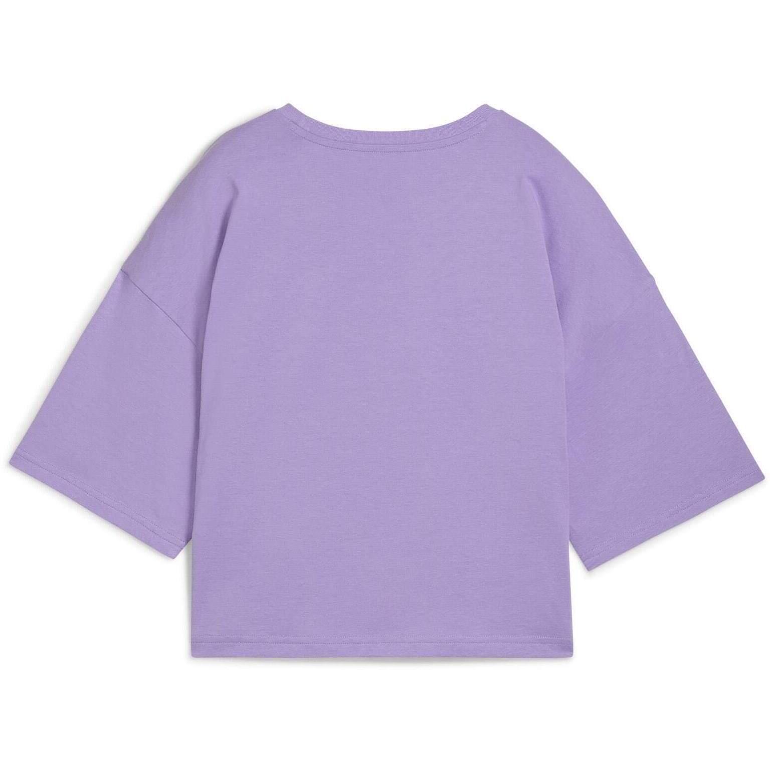T-shirt Puma Wardrobe Ess Oversized Short Tee Bl, Violet, Femmes 4/5