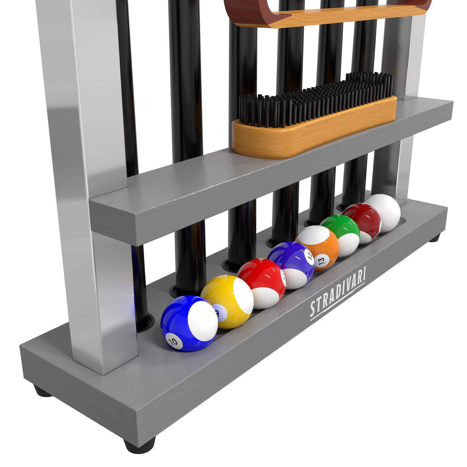 Pool Cue Stand Francesca Grey Billard / Poolbillard Unisex 2/6